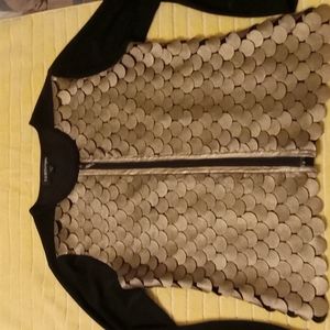 Metallic & Black Sweater